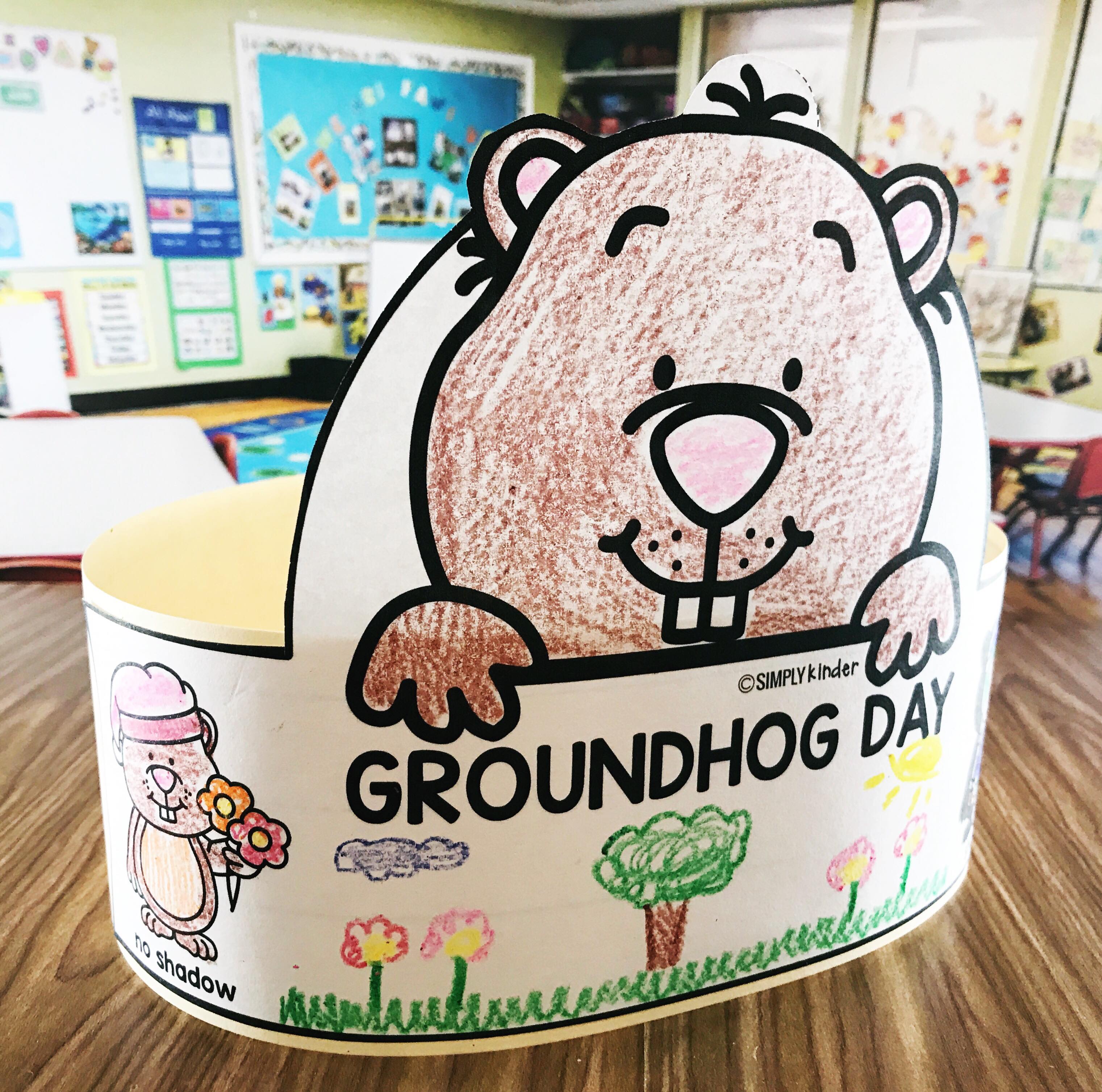 free groundhog day hat - simply kinder